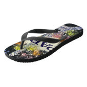 Paris: Poster Flip Flops Badesandalen (Schrägansicht)