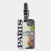 Paris: Poster Gepäckanhänger (Vorderseite vertikal)
