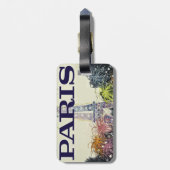 Paris: Poster Gepäckanhänger (Rückseite vertikal)