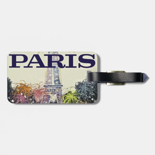 Paris: Poster Gepäckanhänger (Rückseite horizontal)