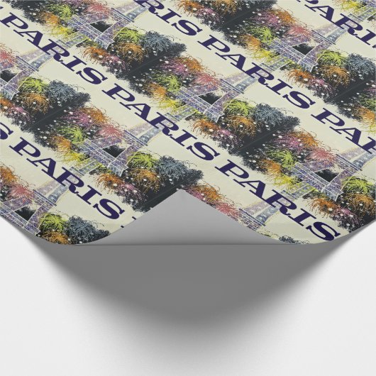 Paris: Poster Geschenkpapier (Ecke)