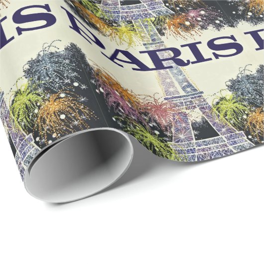 Paris: Poster Geschenkpapier (Rolleneckpunkt)