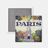 Paris: Poster Magnet (Vorderseite/Rückseite)