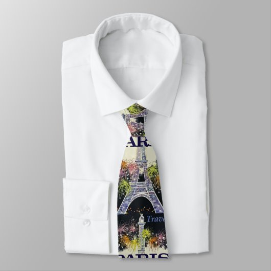 Paris: Poster Neck Tie Krawatte (Gebunden)