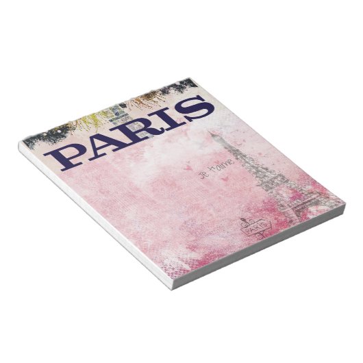 Paris: Poster Notepad Notizblock (angewinkelt)