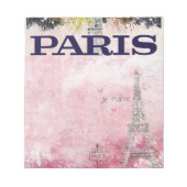 Paris: Poster Notepad Notizblock (Vorderseite)