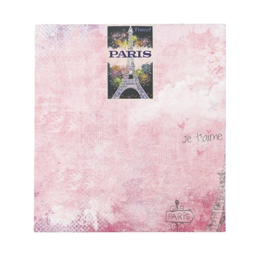 Paris: Poster Notizblock (Vorderseite)