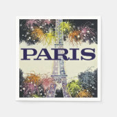 Paris: Poster Paper Napkin Serviette (Vorderseite)