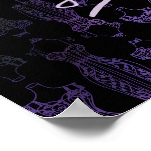 Paris Poster (schwarz) (Ecke)