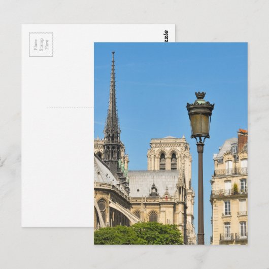 Paris Postkarte (Vorne/Hinten)