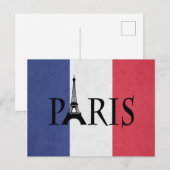 Paris Postkarte (Vorne/Hinten)