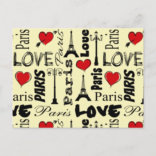 Paris Postkarte (Vorderseite)