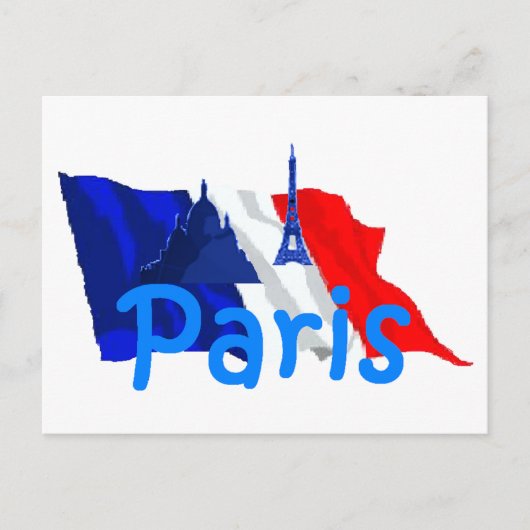 PARIS Postkarte (Vorderseite)