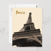 Paris Postkarte (Vorne/Hinten)