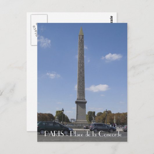 Paris Postkarte (Vorne/Hinten)