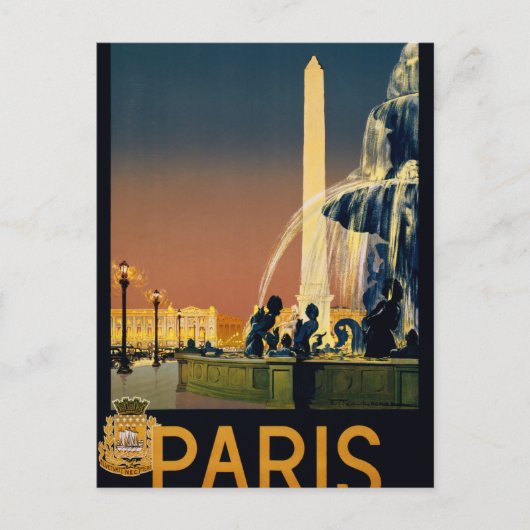 Paris Postkarte (Vorderseite)