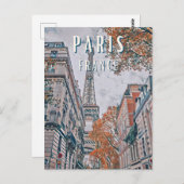 Paris Postkarte (Vorne/Hinten)