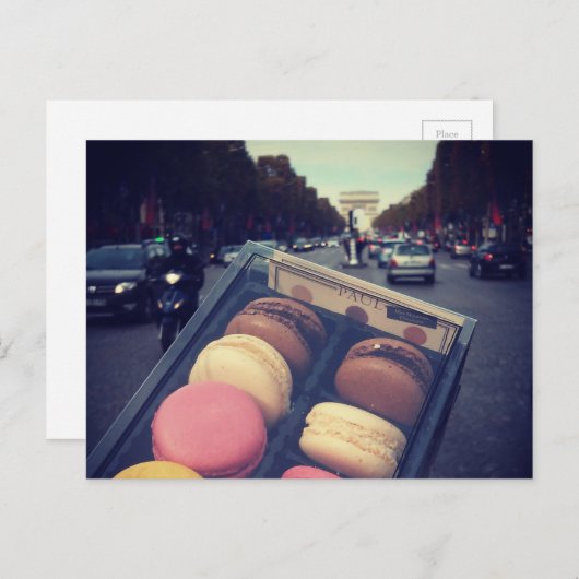 Paris Postkarte (Vorne/Hinten)