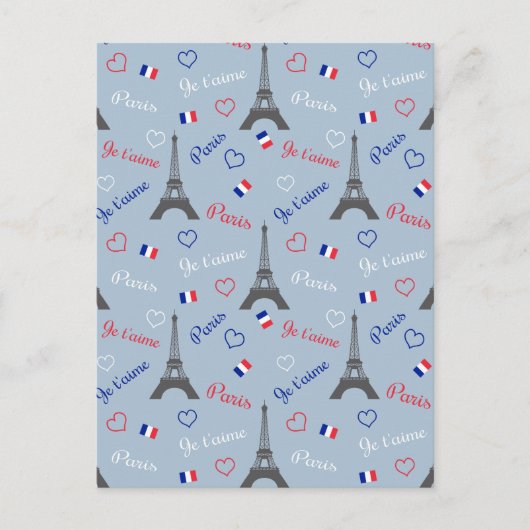 Paris Postkarte (Vorderseite)