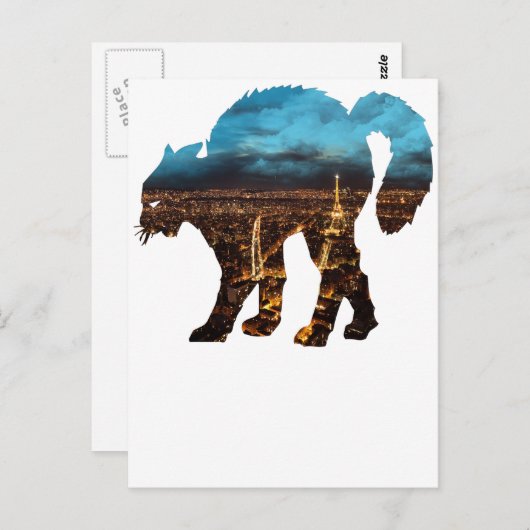 PARIS POSTKARTE (Vorne/Hinten)