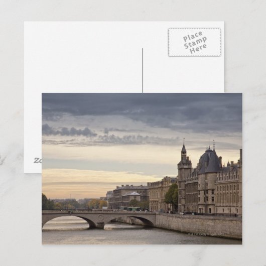 Paris Postkarte (Vorne/Hinten)