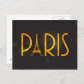 PARIS Postkarte (Vorne/Hinten)