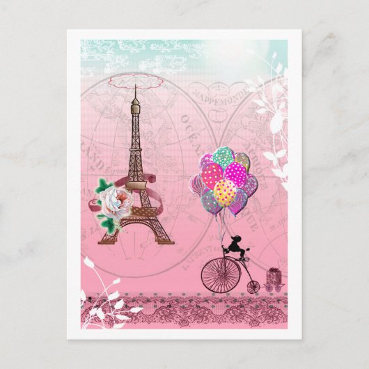 Paris Postkarte (Vorderseite)