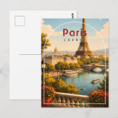 Paris Postkarte (Vorne/Hinten)