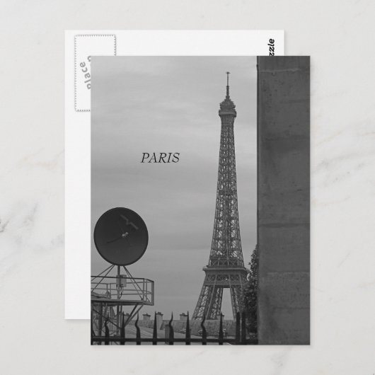 PARIS POSTKARTE (Vorne/Hinten)