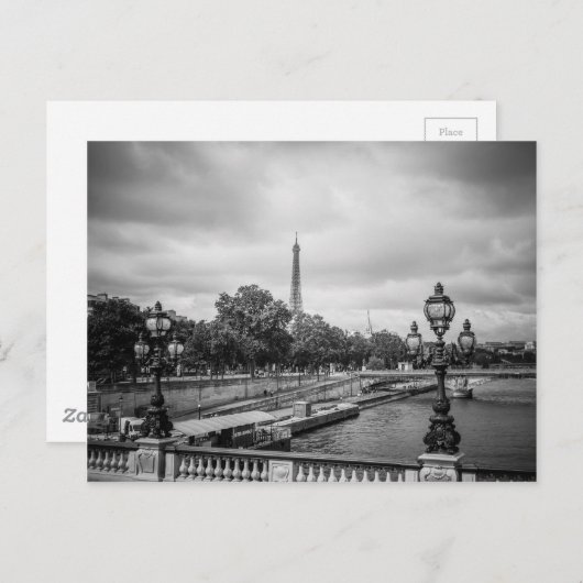 Paris Postkarte (Vorne/Hinten)
