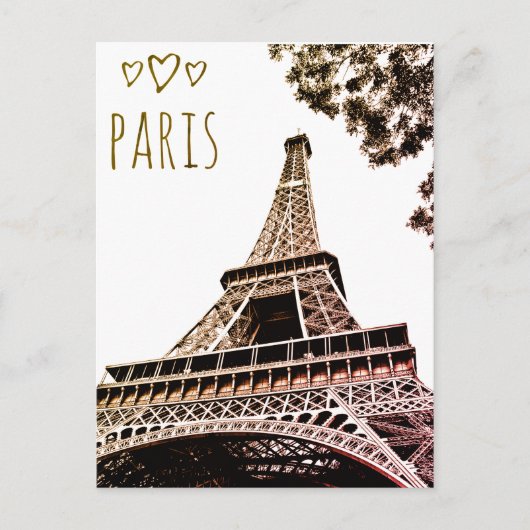 Paris Postkarte (Vorderseite)
