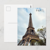 Paris Postkarte (Vorne/Hinten)