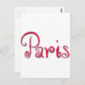 Paris Postkarte (Vorne/Hinten)