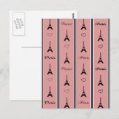 Paris Postkarte (Vorne/Hinten)