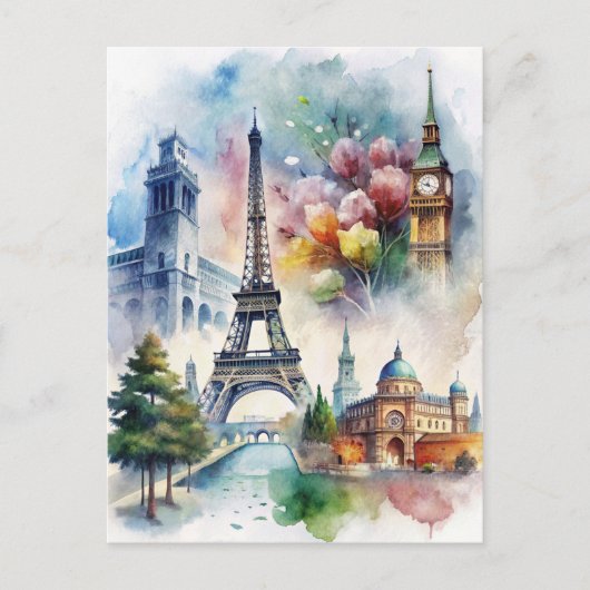 Paris Postkarte (Vorderseite)