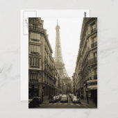 Paris Postkarte (Vorne/Hinten)