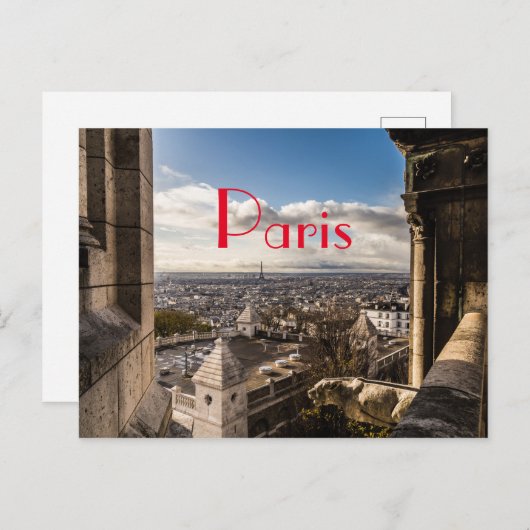 Paris Postkarte (Vorne/Hinten)