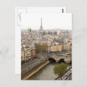 Paris Postkarte (Vorne/Hinten)