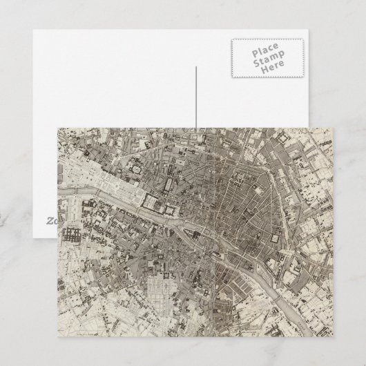 Paris Postkarte (Vorne/Hinten)
