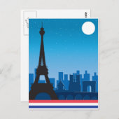 Paris Postkarte (Vorne/Hinten)