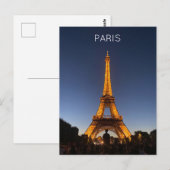 Paris Postkarte (Vorne/Hinten)