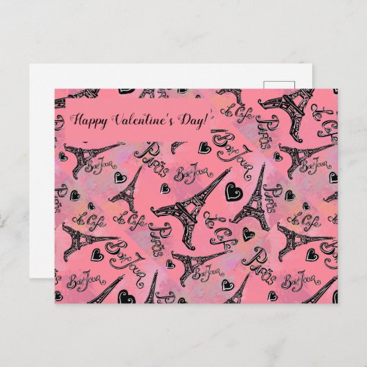 PARIS POSTKARTE (Vorne/Hinten)