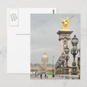 Paris Postkarte (Vorne/Hinten)