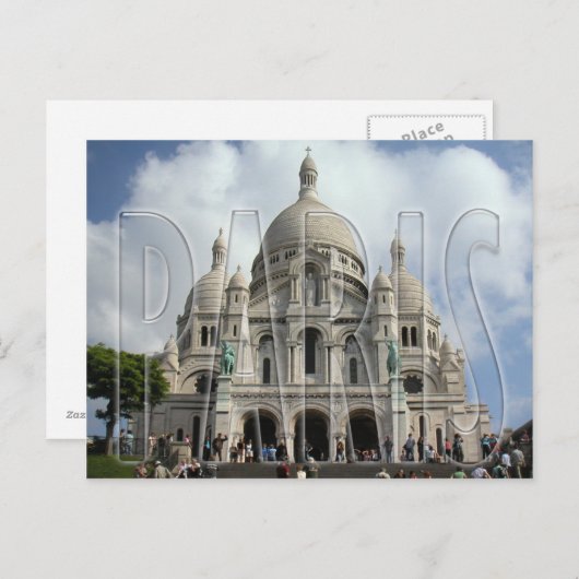 Paris Postkarte (Vorne/Hinten)