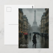 Paris Postkarte (Vorne/Hinten)