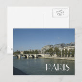 Paris Postkarte (Vorne/Hinten)