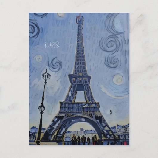 Paris Postkarte (Vorderseite)