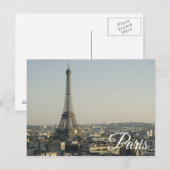 Paris Postkarte (Vorne/Hinten)