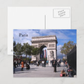 Paris Postkarte (Vorne/Hinten)