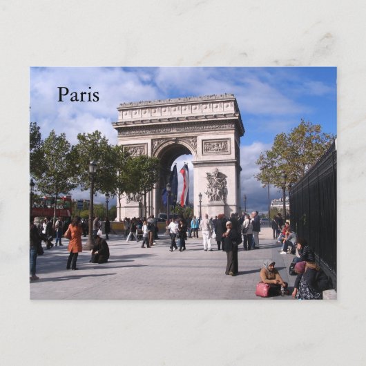 Paris Postkarte (Vorderseite)